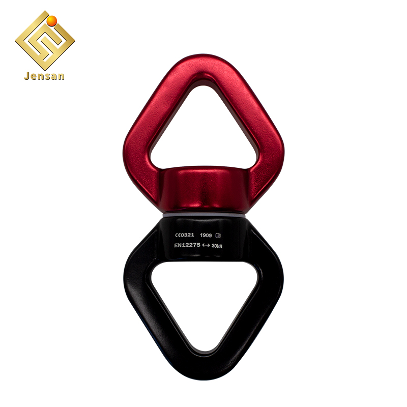 Jensan Custom 30KN Aluminum Swivel Swing Rotating Carabiner Hook For Yoga Hammock/Connection Rope Webbing1