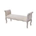 French Antique Rustic Oak Wooden Hand-Carved Bench Seat1
