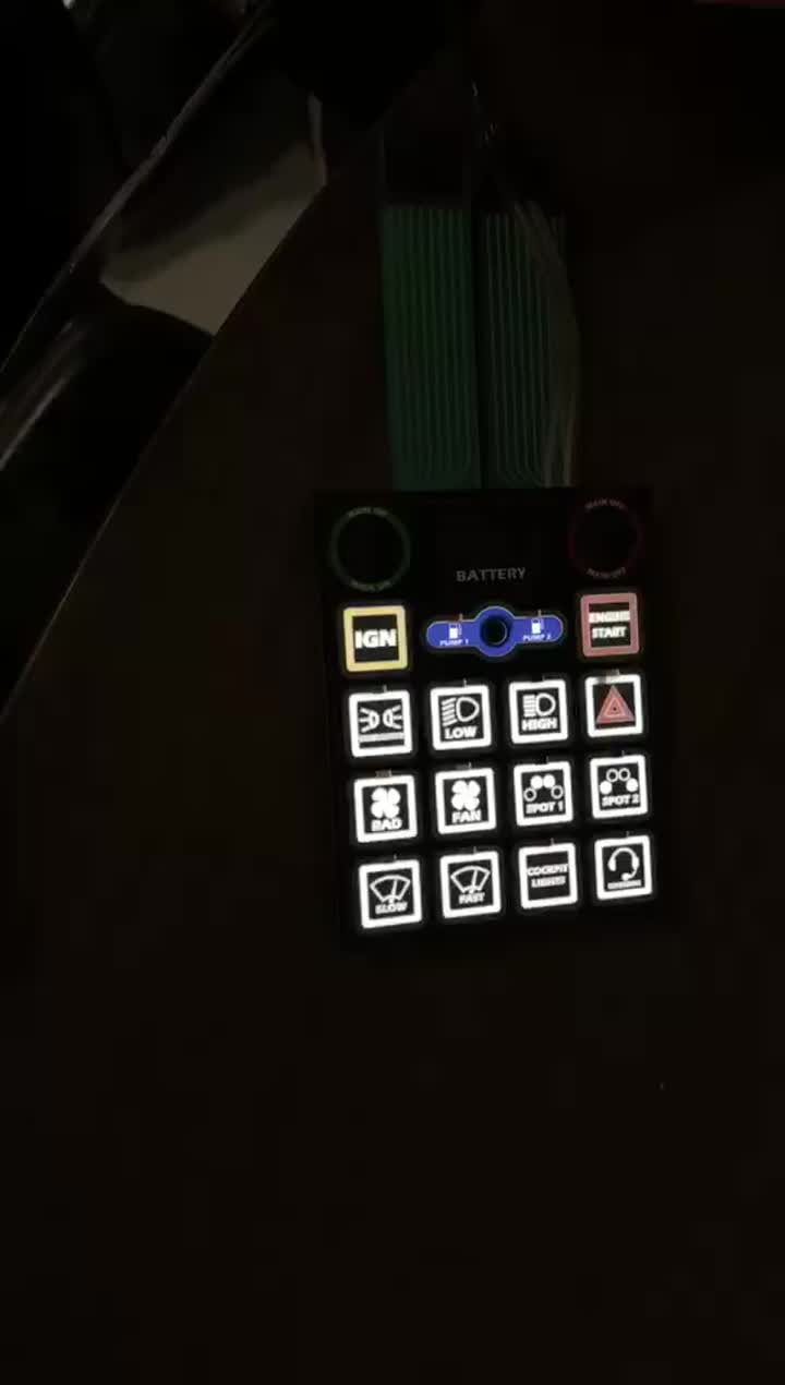 EL BACKLIT membrane switch