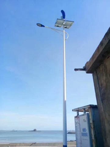 Wind power generator, wind and solar hybrid street light
