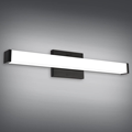 Worbest Modern Matte Black LED Bath Mirror with Wall Light for Bathroom1