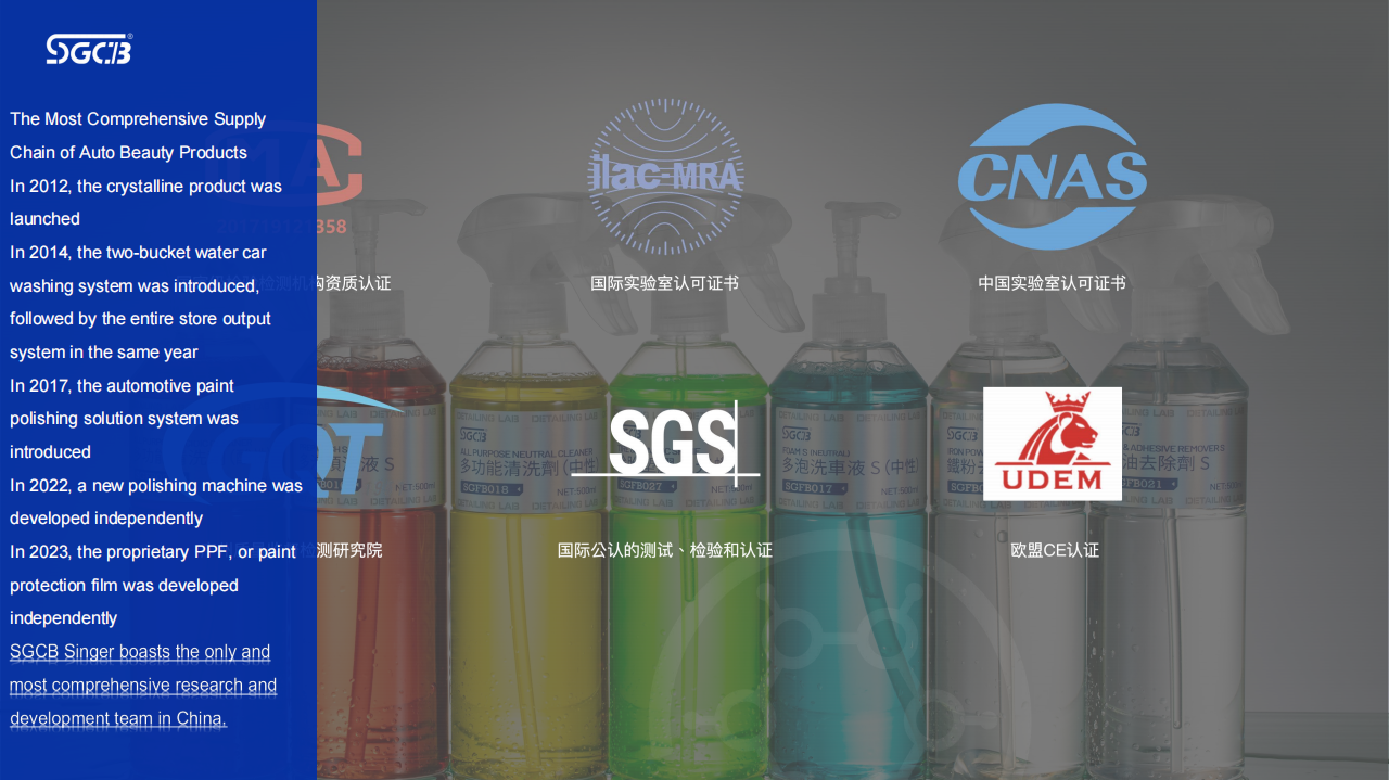 SGCB water spot remover for cars China Manufacturer