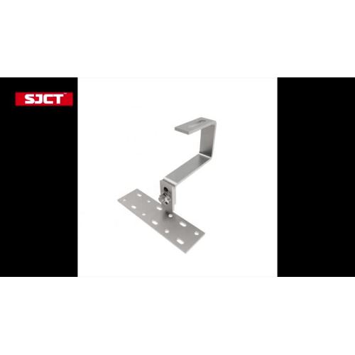 Solar tile roof hook