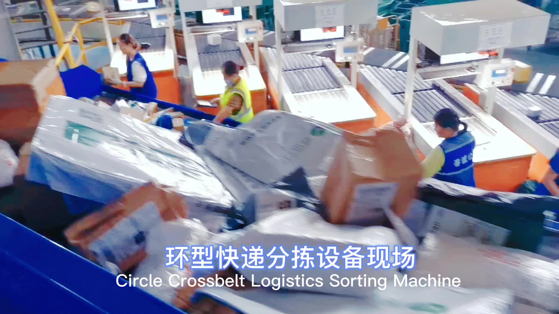 Ring Cross Belt Logistics Sorting Machine