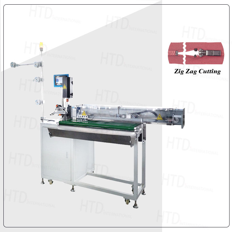 closed-end plastic zipper cutting machine