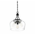 Modern Rustic Glass Pendant Light - Industrial Vintage Chandelier for Kitchen and Dining Room1