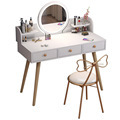 Factory OEM Modern Simple Designs Dressing Table with LED Mirror - MDF Frame and Makeup Table1