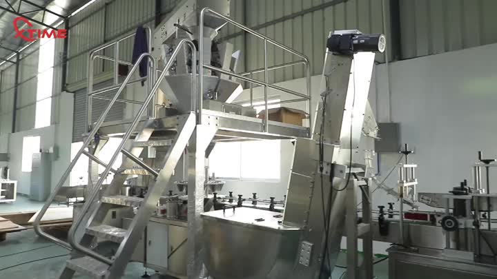 Rice filling capping labeling line