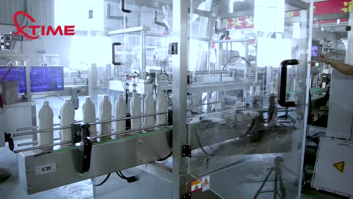 Liquid filling capping labeling line