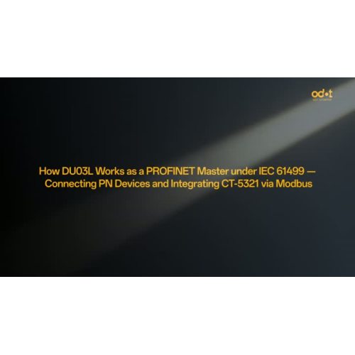Fonctionnement de l'automate ODOT DU03L en tant que maître PROFINET avec coupleur CN-8032 et module CT-5321