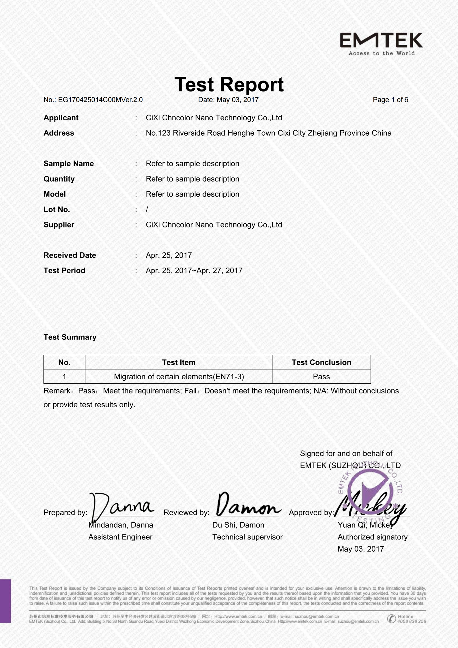 Signature Pen Plastic Water Microporous Ink EN71-3 19 Heavy Metals