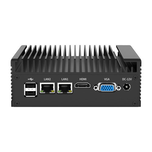 Mini PC industrial de alumínio preto （TF-I5-6200U-2C-2L）