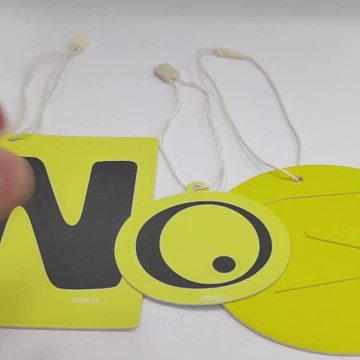 Brand logo Identify hang tag