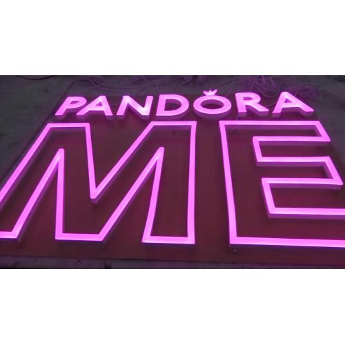 LED Neon Sign, signe métallique