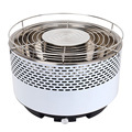 Portable Round Charcoal Rotisserie BBQ Grill - 2 in 1 Camping Grill1