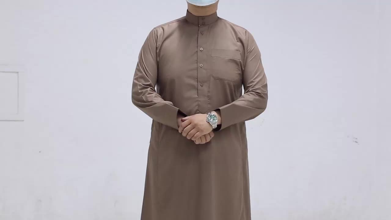 Uomini di caftano thobe musulmani abbigliamento arabo islamico camicia a maniche lunghe tops top abiti saudita in arabia saudita costumi tradizionali abiti musulmani1