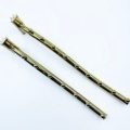 China Guangdong Slotted Channel Double Feet Clothes Display Hanger 400mm Gold with 9 Beads1