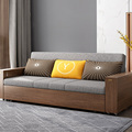 Living room multifunctional dual-purpose sofa bed 1.8 meters single double foldable solid wood storage sofa bed1