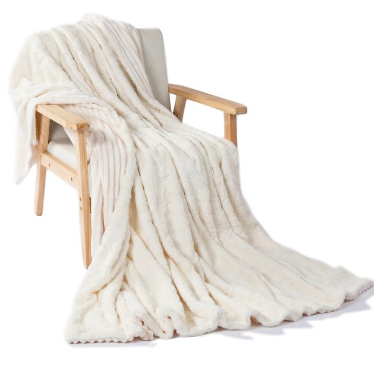 Chanasya super soft fuzzy fur elegant бросает одеяло уютное накачанное изделия кролика