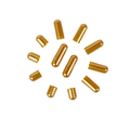 different size Pearl gelatin Empty capsules gold color capsules1
