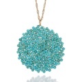 Brave Light Fashion Jewelry - High Quality Handmade Crystal Circle Pendant Necklace for Women1