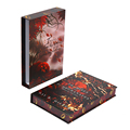 Book Printing Painted Sprayed Edge Custom Special Edition Novel Hardcover Collection Romantic Book with Slipcase Dust Jacket1