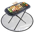 Deck Protector 36 &#39;&#39; Matel de alta temperatura para fogata, patio trasero, campamento, parrilla, césped, patio, chiminea Fireproof para Fire Pit Mat1