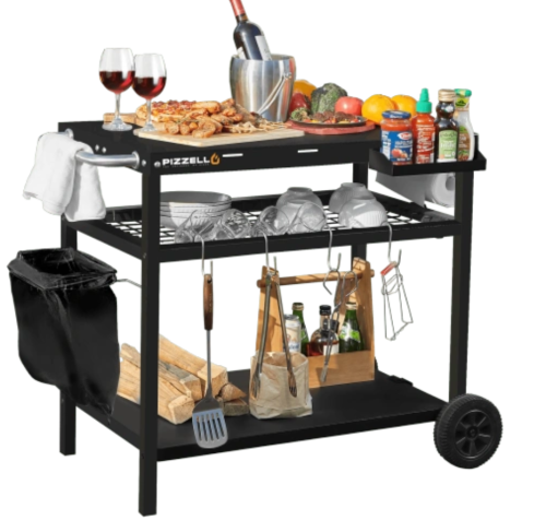 Grilling on the Go: The Portable BBQ Grill Cart Table Makes it Easy and Enjoyable