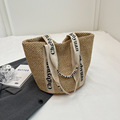 Ladies' Fashion Woven Handbags: Popular French Straw Basket Beach Bags for Girls1
