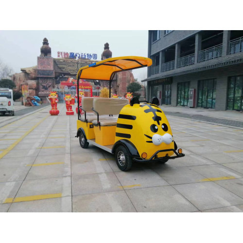Le scooter de mobilité électrique personnalisée à la base de conservation du Sichuan Panda est tous prêt et attend d'être chargé et expédié.