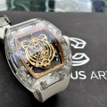 Classic Mechanical Luxury Men's Watch with 48mm Dial, Sapphire Crystal, and Skeleton Design1