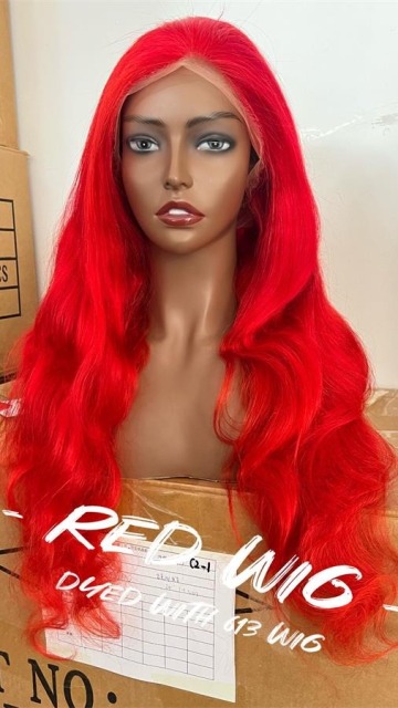Colored styled wigs wholesale wigs 100human hair vendors 613 13x6 hd lace frontal wig raw human hair1