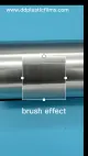 100micron Brush Effet Silver Color Pet Film