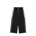 Custom Nylon Baggy Wide Leg Cargo Track Mens Jogger Pants Streetwear Men1