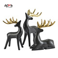 Gold Ceramic Deers Statues: Nordic Modern Style Figurine Decorative Ornaments for Living Room Home Decor1