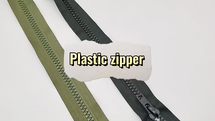 Zíper de plástico