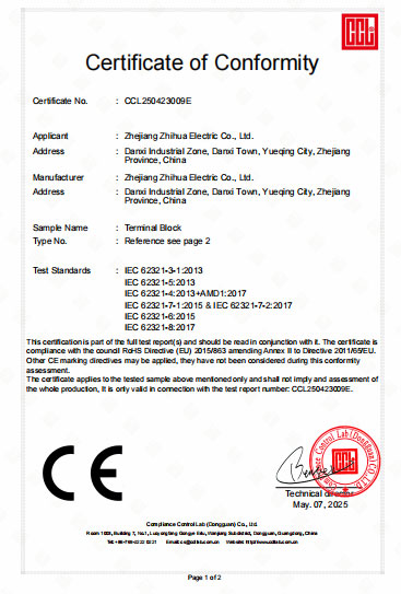 Product Certificate