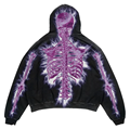 Αθάνατη φρίκη οστά κρανίου σκελετό hoodie y2k gothic skeleton punk βασικό harajuku αποκριές μόδα1