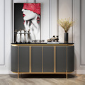 Hot Sale Factory Direct Sideboard Gold Bufet Bufet Modern Consola de lux pentru mobilier pentru sufragerie gata de expediere1