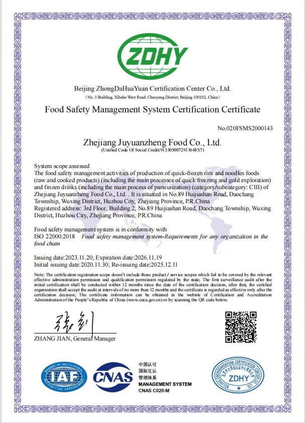 Food Safety Management System Certification