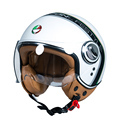 B-110B Factory Sale: Vintage Open Face Motorcycle Helmet with Hidden Visor1