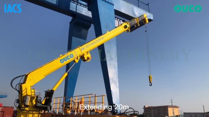 Boom télescopique de 0.2t20m grue marine