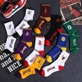 Ready to ship cotton sweat-absorbent designer basketball team premium crew men's sport socks1