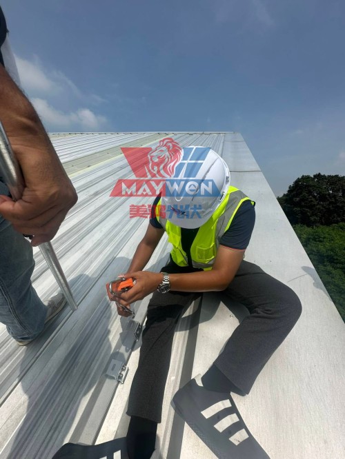 Maywon Solar завяршыла выпрабаванне сілы выцягвання фотаэлектрычнага заціску для кліента, дакладна адпавядаючы патрэбам праекта