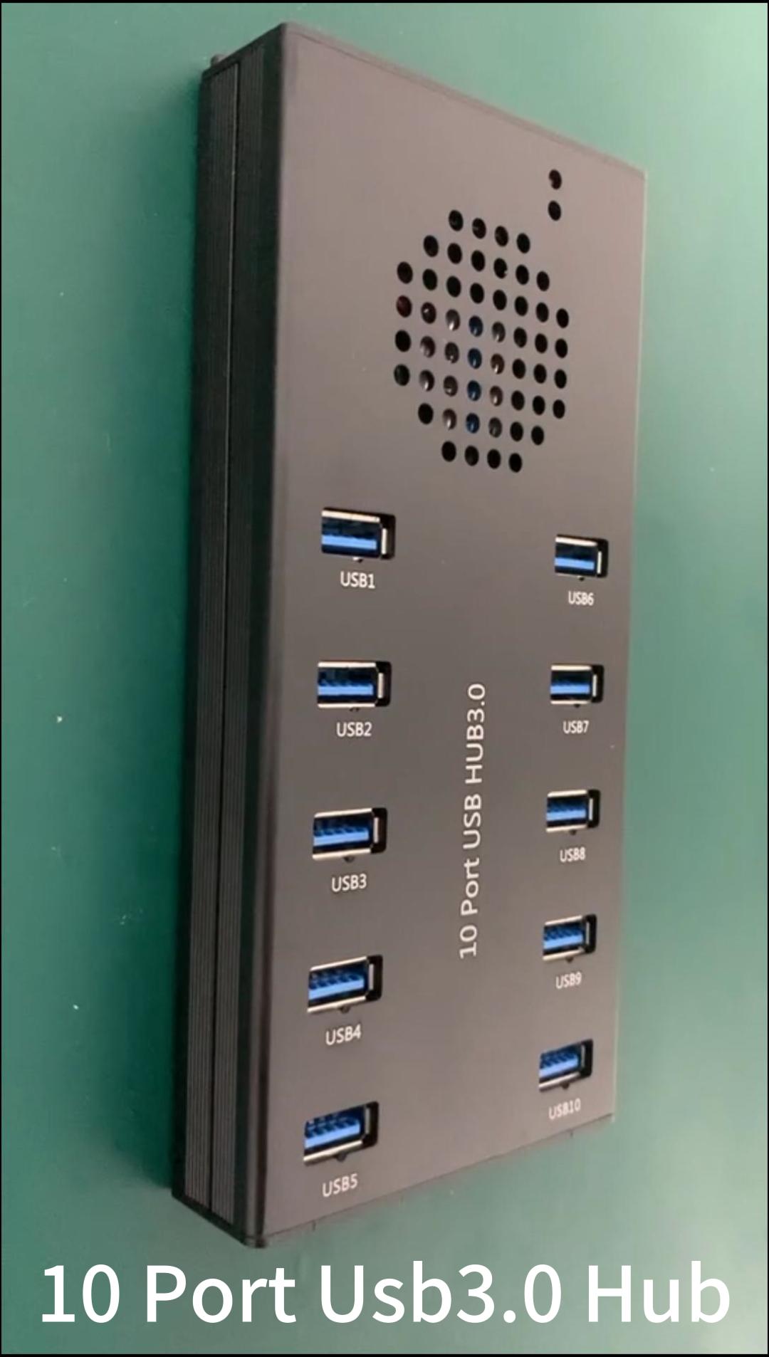 10 Port USB3.0 Hub-NS-H10B-A