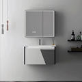 PVC Bathroom Wall Cabinet Vanity for Washbasin and Corner Installation1