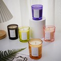 Factory customization Jar Container Frosting Glass Vidrio Container Para Vela Candle Holder Candle jars1