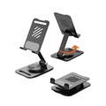 2023 neue Stil Tragbare Faltbare Silikon Anti-slip 360 Rotierenden Metall Handy Halter Desktop Telefon Unterstützung Stehen Rack1