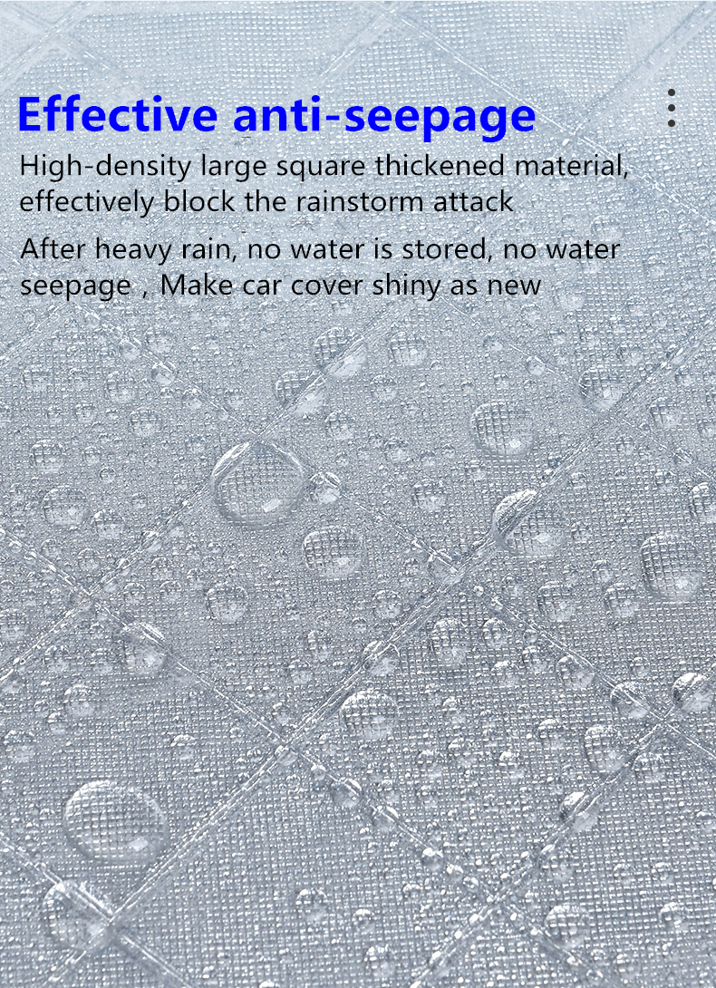 Customized logo reflective stripes imprint sunfree anti rain UV protector advertising car cover