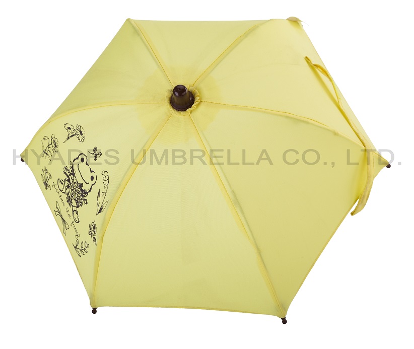 Yellow Decorative Display Small Toy Umbrella